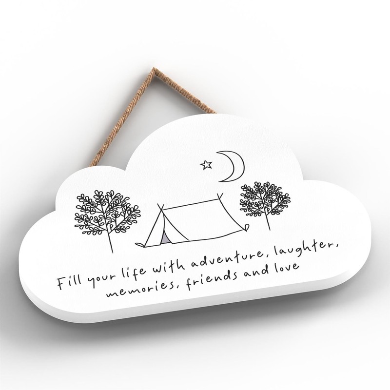 Global Designs FILL LIFE WITH ADVENTURE SENTIMENTAL GIFT IDEA WOODEN