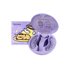 WOSADO×BearisBug Soft Magnetic Eyelashes Kit with Applicator, [No.18 Velvet Black] 21.5mm Reusable Glue-free Magnetic Lashes, Cruelty-free False Lashes, Waterproof, Lightweight, Suit for Heavy Makeup