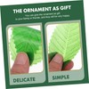 MAGICLULU 200pcs Sashimi Leaves Sushi Decorative Grass Fake Leaves for