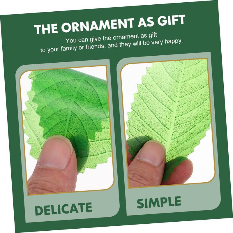 MAGICLULU 200pcs Sashimi Leaves Sushi Decorative Grass Fake Leaves for