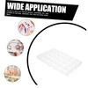 SEWACC 24grids Bead Storage Case Transparent Jewelry Organizer Detachable Dividers