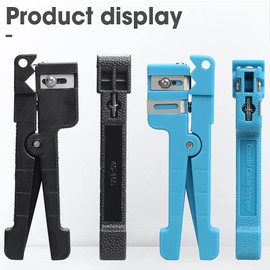 Duogalia 10PC Fiber Optic Cutter Tool 45-163 and 45-165 Coax Cable Stripper Fiber Optical Buffer Tube Jacket Stripper coaxial cable crimper universal wire stripper