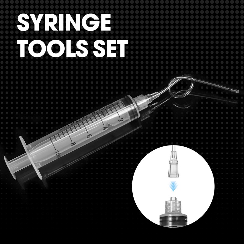 10ml Luer Lock Syringe with Cap and Soft Plastic Tube,