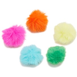 Crocs Unisex 80s 5 Pack Shoe Pendants, 80s Neon Puff Ball, 80s neon puff ball