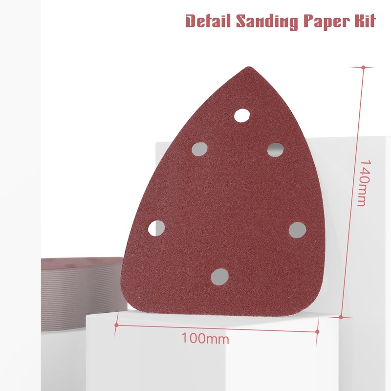 Detail Sanding Sheets Set Mouse Sandpaper 140mm x 100mm 6