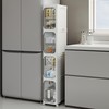 Lifelongpal 4-Tier Tall Narrow Storage Cabinet, Slim Bathroom Storage Cabinet