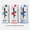 DataSafe Retractable Clicky Ballpoint Writing Pens, Black Casing, Medium Point