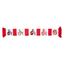 1. FC Köln Premium Scarf Logos Red/White, red