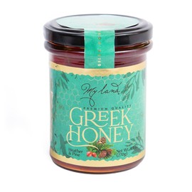 MY LAND Heather and Pine Greek Natural Raw Honey Unfiltered (9.5 Ounce (Pack of 1))