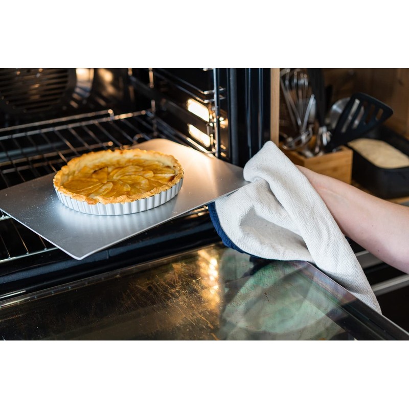 Mermaid Samuel Groves 1817 Fluted Flan Silver Anodised Loose Base