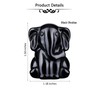 CrystalTears Black Obsidian Crystal Elephant Figurine Carved Healing Gemstone Elephant