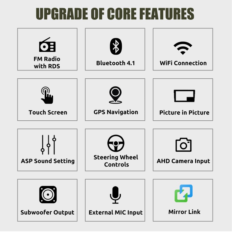 ESSGOO For Toyota Corolla 2009-2013 Wireless Apple Carplay Android 13