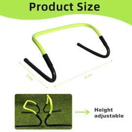powerfeng Adjustable Agility Speed Training Hurdles: Agility Speed Training Equipment for Basketball & Soccer Training 5 Pack Set with Carry Bag