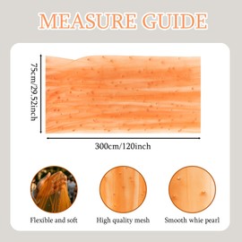 Orange Table Runner, Autumn Table Cloth, Cheese Cloth Table Runners for Fall Decor, 75x300 Cm Orange Sheer Table Runner for Birthday Party, Holiday Dining Table Decor, Seasonal Home Decoration