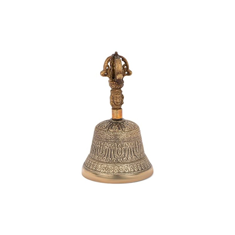 NKlaus Bell with Dorje Handle 14.5 cm Ritual Object in
