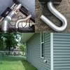 Pellet Stove Fresh Air Intake Kit, 2" x 60" Outside