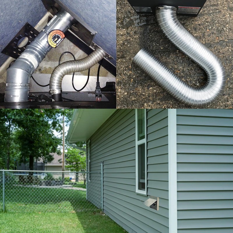 Pellet Stove Fresh Air Intake Kit, 2" x 60" Outside