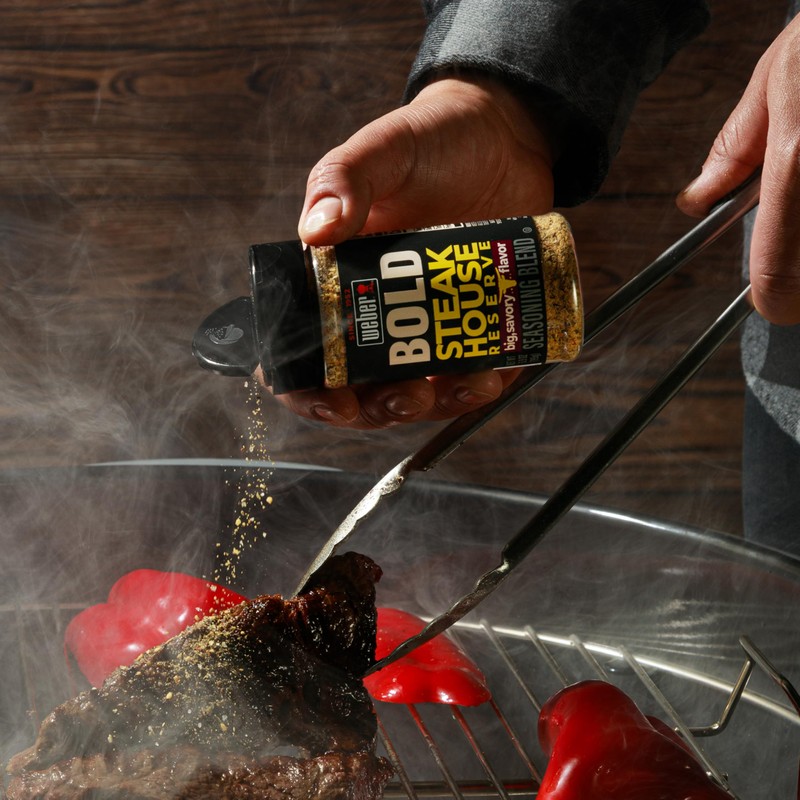 Weber BOLD Steakhouse Reserve Seasoning Blend, 6.9 Ounce Shaker