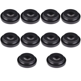 LBRST 10 x 2 Round Black Lens Rubber Grommet for Round Side Marker Light Universal Replacement Grommet for Trailers, RVs, and Trucks 5 x Clear Lens