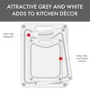Dexas Fresh Prep 3-Pack Non-Slip Recycled Poly Cutting Boards -