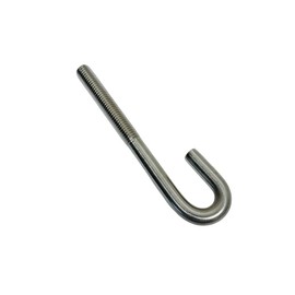 DBMIMPORTERS Marine Boat 3/8" x 7" J Bolt Spring Hook J-Bolt J Hook Stainless Steel 4 Pcs