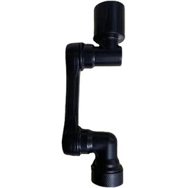 Extensor de rotación grifo universal, aireador negro, filtro antisalpicaduras, cocina, grifos lavabo, boquilla burbujeadora, brazo robótico(1pcs)