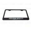 License Plate Frame 1pc 3D Mazdaspeed Emblem Badge BLACK Stainless