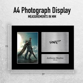 HWC Trading A4 Anthony Mackie MCU The Falcon Gifts Printed Signed Autograph Picture for Movie Memorabilia Fans - A4