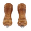 2PCS Wood Pepper Grinder Adjustable Coarseness Efficient Grinding Pepper Mills