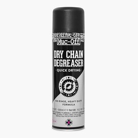 Muc Off Dry Chain Degreaser, 500 Milliliters - Quick-Drying, No Rinse Formula for Deep Cleaning Your Bicycle Chain - Suitable for All Types of Bike, Black