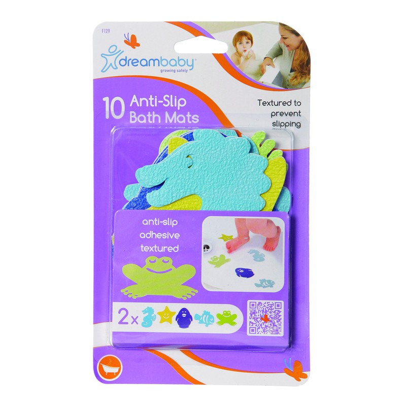Dreambaby G129 Watch-Your-Step Non-Slip Mat Non-Slip Shower and Tub Insert
