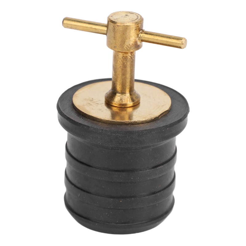 Marine Boat Brass T Handle Drain Plug Strong Structure Twist