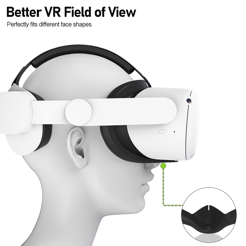 Silicone Cover for Oculus Quest 2 Face Pad with Lens