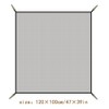 100 x 120 cm Fireproof Underlay Garden Fire Pit Grill