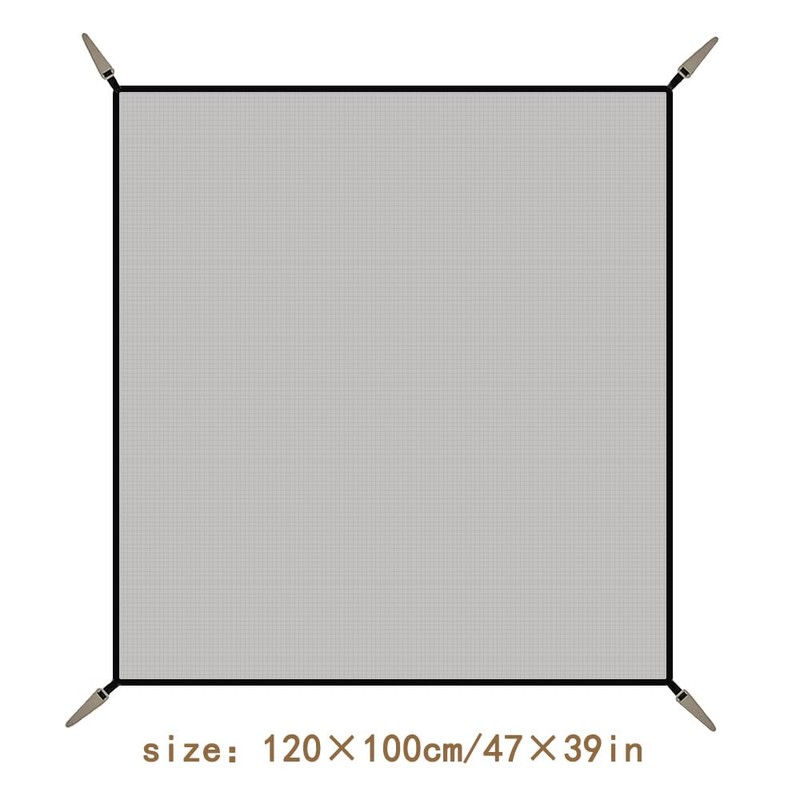 100 x 120 cm Fireproof Underlay Garden Fire Pit Grill