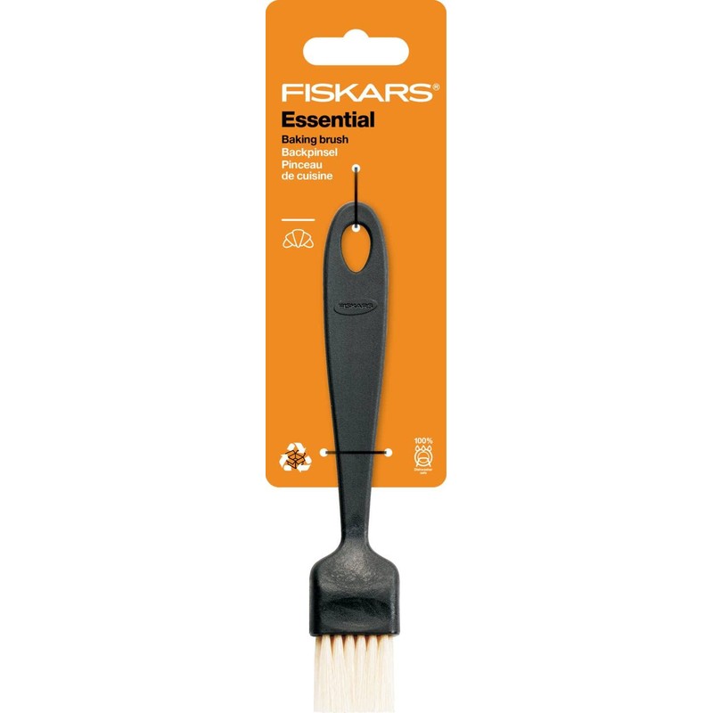 Fiskars Essential 1065590 Pastry Brush, Length 20 cm, Black
