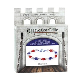 Firecracker Sweetpea Chain Maille Bracelet Kit