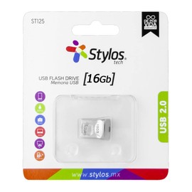 PSA COMPUTO Y PAPELERIA Kit 5 de Memorias USB Stylos (STMUS42S) con Capacidad de 16GB Interfaz del Dispositivo Tipo USB-A a versión USB 3.2 Gen 1 (3.1 Gen 1) Garantiza Velocidad