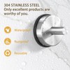 Gabeerso Suction Hooks Towel Hooks for Bathroom No-Drill Stainless Steel