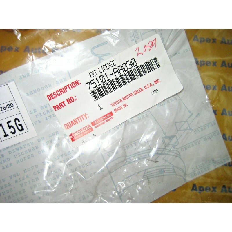 Toyota Solara Front License Plate Holder Bracket OEM Genuine 2001-2003