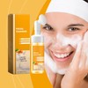 Turmeric Face Wash with Brush - Foaming Facial Cleanser for