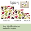 little bee fresh Organic Beeswax Cloths Starter Set "S/M/L" from