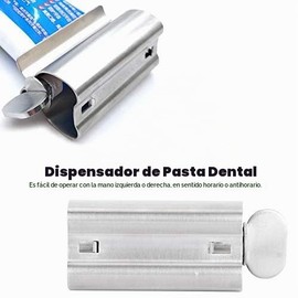 Exprimidor Tubo Pasta Dientes Acero Inoxidable Peque?o exprimidor Pasta Dientes Rodillos dispensadores Herramienta de exprimido para Limpiador Facial 