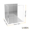 LASOA Acrylic Display Case for Collectibles, Alternative Glass Display Box