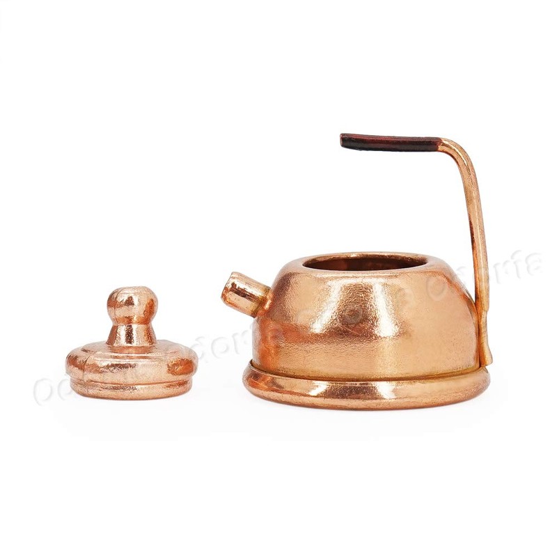 Odoria 1/12 Miniature Copper Kettle Dollhouse Decoration Accessories