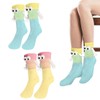 PYEUIFT Pack of 2 Funny Magnetic Socks with Hands Hand in Hand Socks Friendship Socks Magnetic Socks Small Gifts for Women Men Girlfriend Friends Partner Couples Children (2)