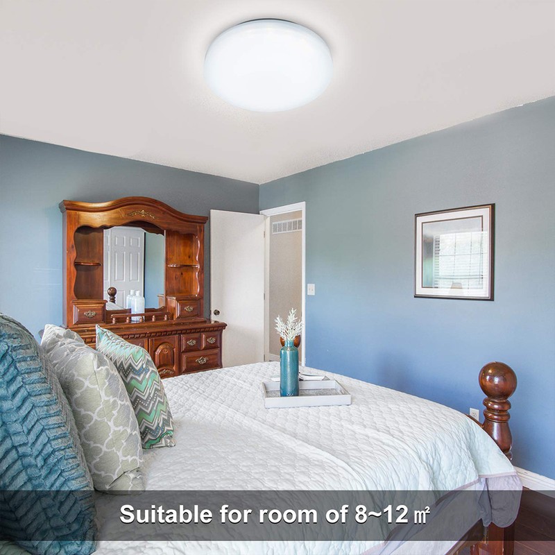 12W Round LED Ceiling Light Waterproof Motion Sensor Ceiling Lamp