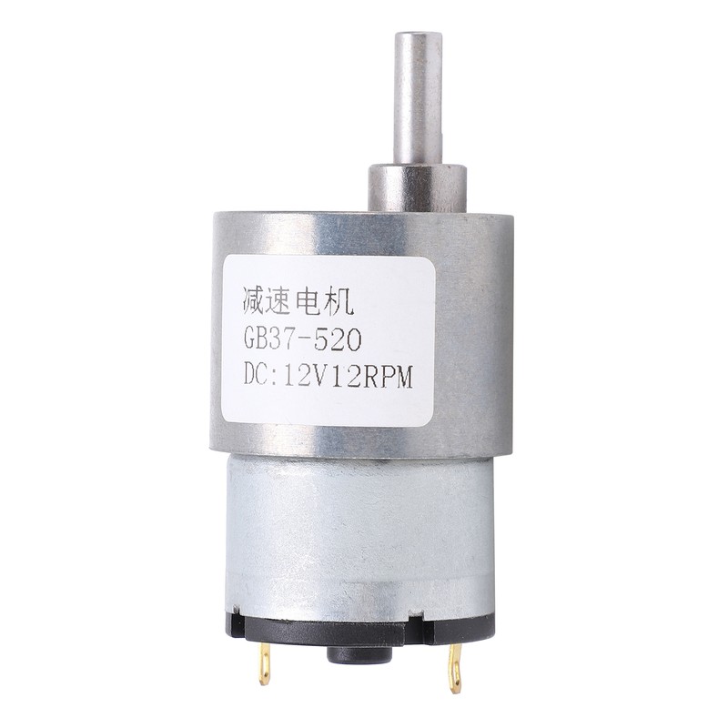DC Motor 12V 12RPM Reducer Shaft SelfLocking Geared Motor for
