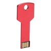 Red USB Flash Drive Aluminum Alloy Key Shape Memory U