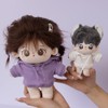 niannyyhouse 15cm stuffed toy clothing Stretch Solid Color Sportswear Hoodie